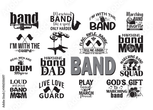 Marching Band vector, Marching Band clipart, Marching Band silhouette