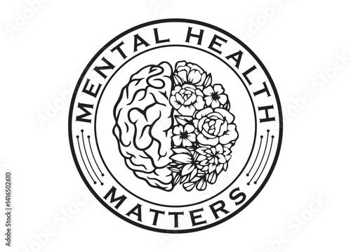 Mental Health Matters vector, Mental Health Matters clipart, Mental Health Matters silhouette