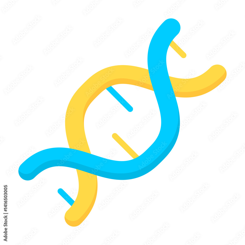 Obraz premium DNA Flat Icon