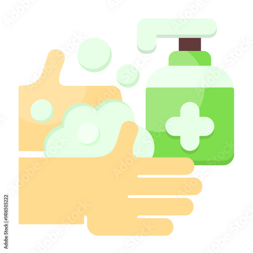 Handwash Flat Icon