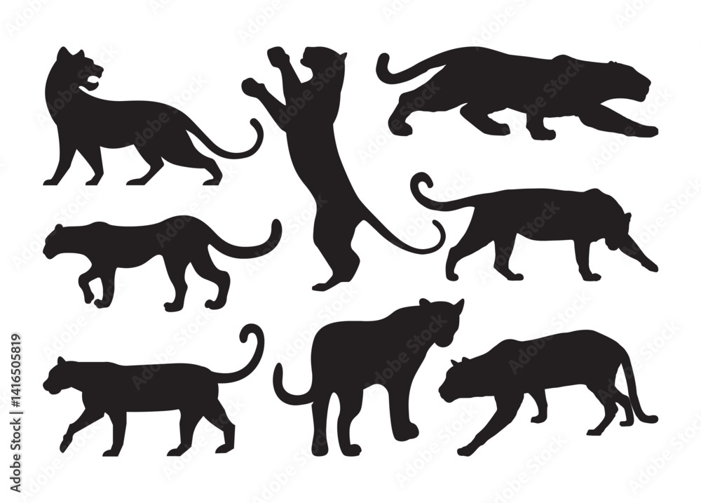 Obraz premium Panther vector, Panther clipart, Panther silhouette