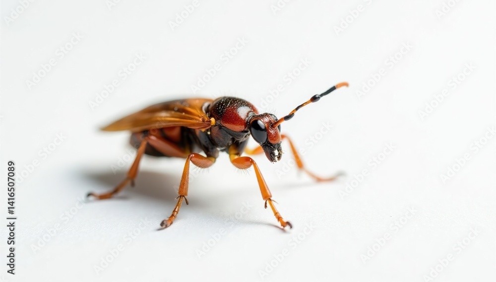 Close-up of single insect on plain white background, insect, white Close-up of single insect on plain white background, insect, white