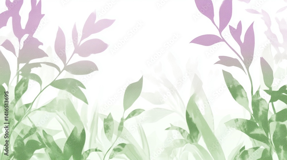 Fototapeta premium Soft green and white abstract gradient background texture