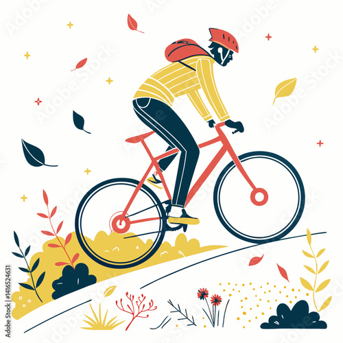 Bicycle vector silhouette illustration isolated on white background