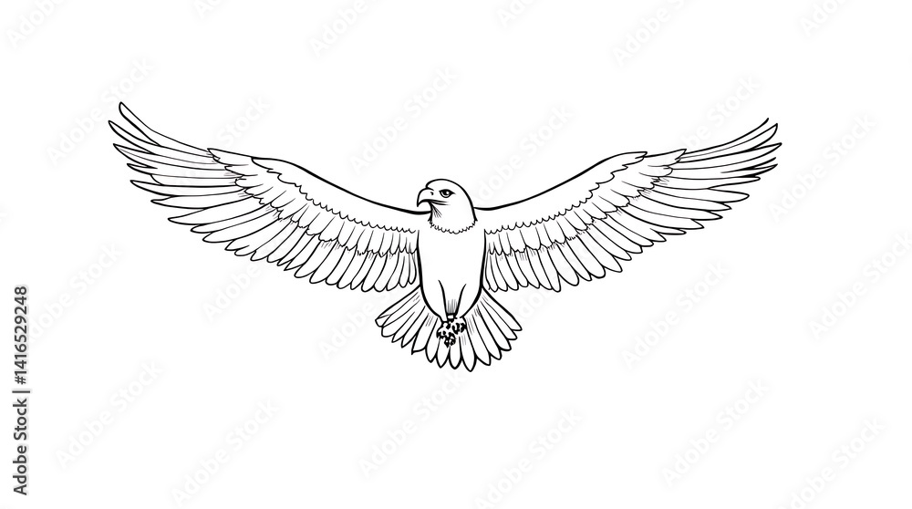 Obraz premium vector illustration of a bird
