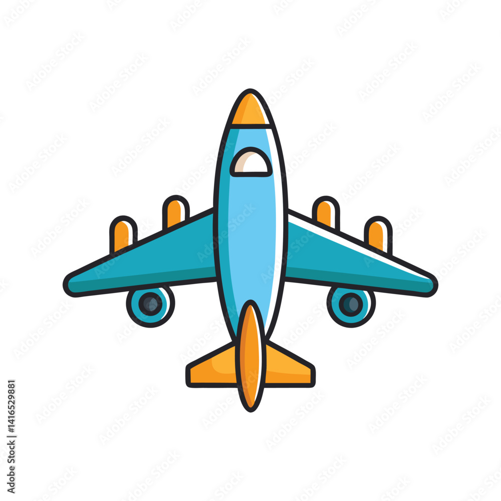 Airplane icon vector with white background Airplane icon vector with white background