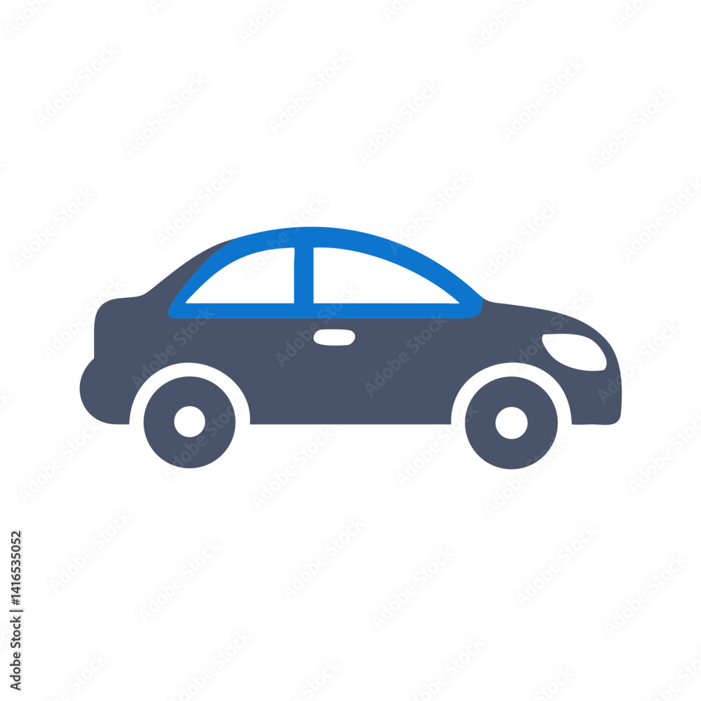 Sedan Vehicle Icon Representing Passenger Car and Personal Transportation Sedan Vehicle Icon Representing Passenger Car and Personal Transportation