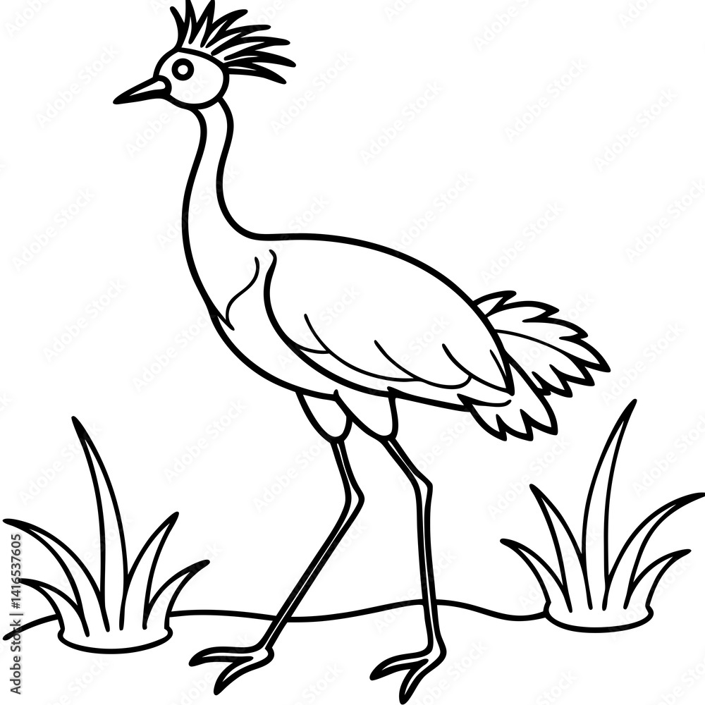 Fototapeta premium vector illustration of a bird