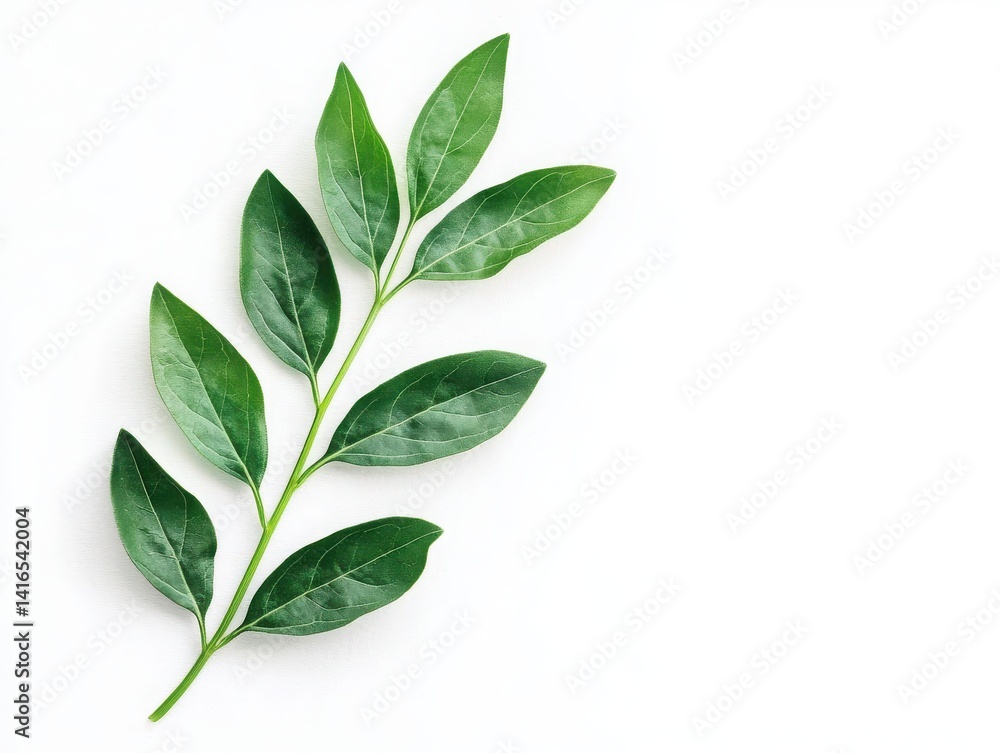 Fresh herb leaf mix, neatly isolated against a white backdrop. Fresh herb leaf mix, neatly isolated against a white backdrop.