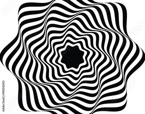 Tribal tattoo design features a seamless black and white vector pattern with geometric lines and floral ornaments