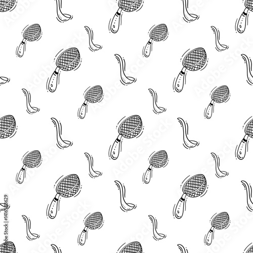 kitchen utensil pattern. kitchenware seamless pattern. doodle cooking utensil seamless pattern. doodle kitchen background