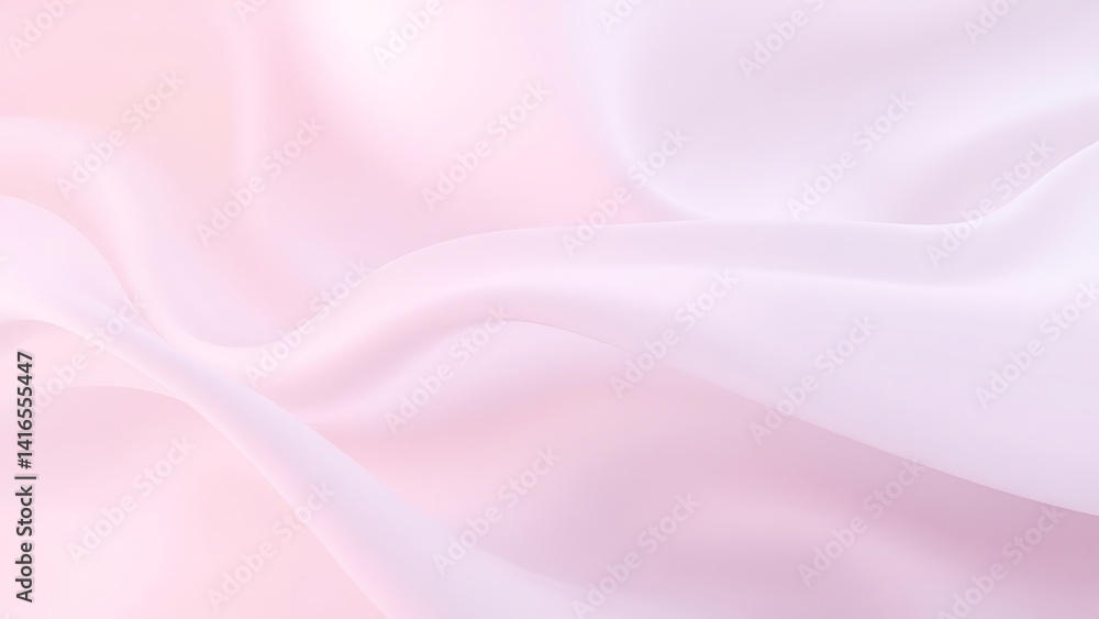 Obraz premium 優美に波打つ淡いシルク生地209