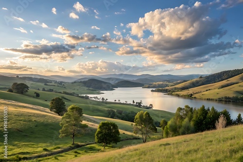 view of the river and mountains