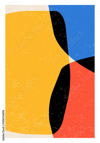 Trendy abstract creative minimal organic artistic composition