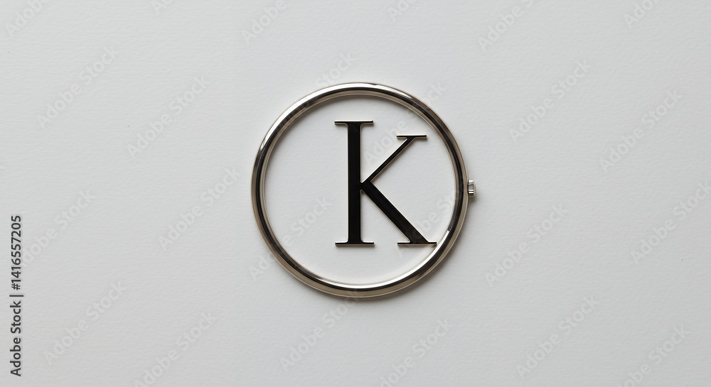 Capital k letter design graphic circle symbol Capital k letter design graphic circle symbol