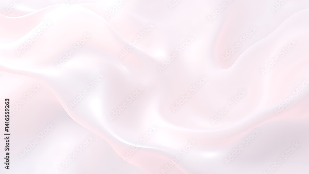 Obraz premium 優美に波打つ淡いシルク生地494