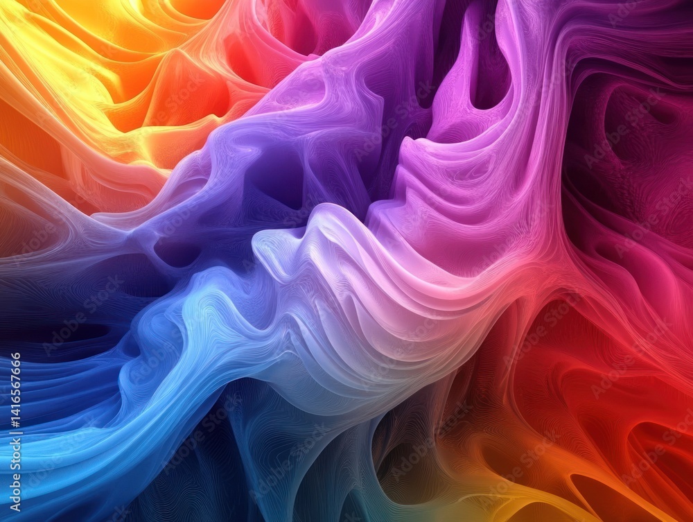 Obraz premium Abstract colorful flow