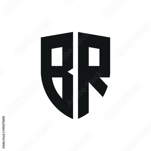 Letter br or rb logo template