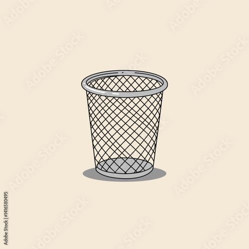 empty trash can