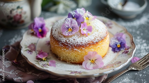 Delightful Mother's Day Dessert Illustration with Sweet Treats, Floral Accents, and a Heartwarming Celebration Mood
