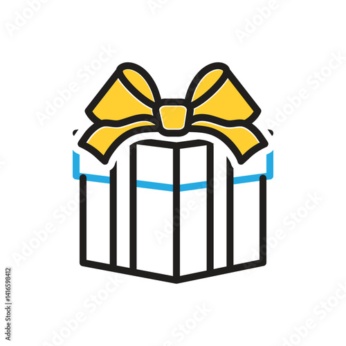 Multi color icon for gift
