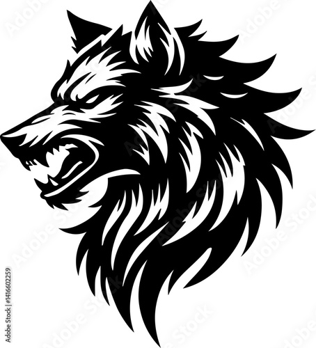 wolf tribal tattoo