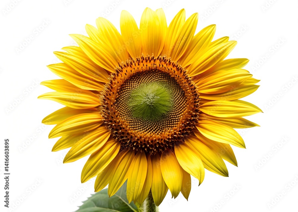 Obraz premium sunflower on white background
