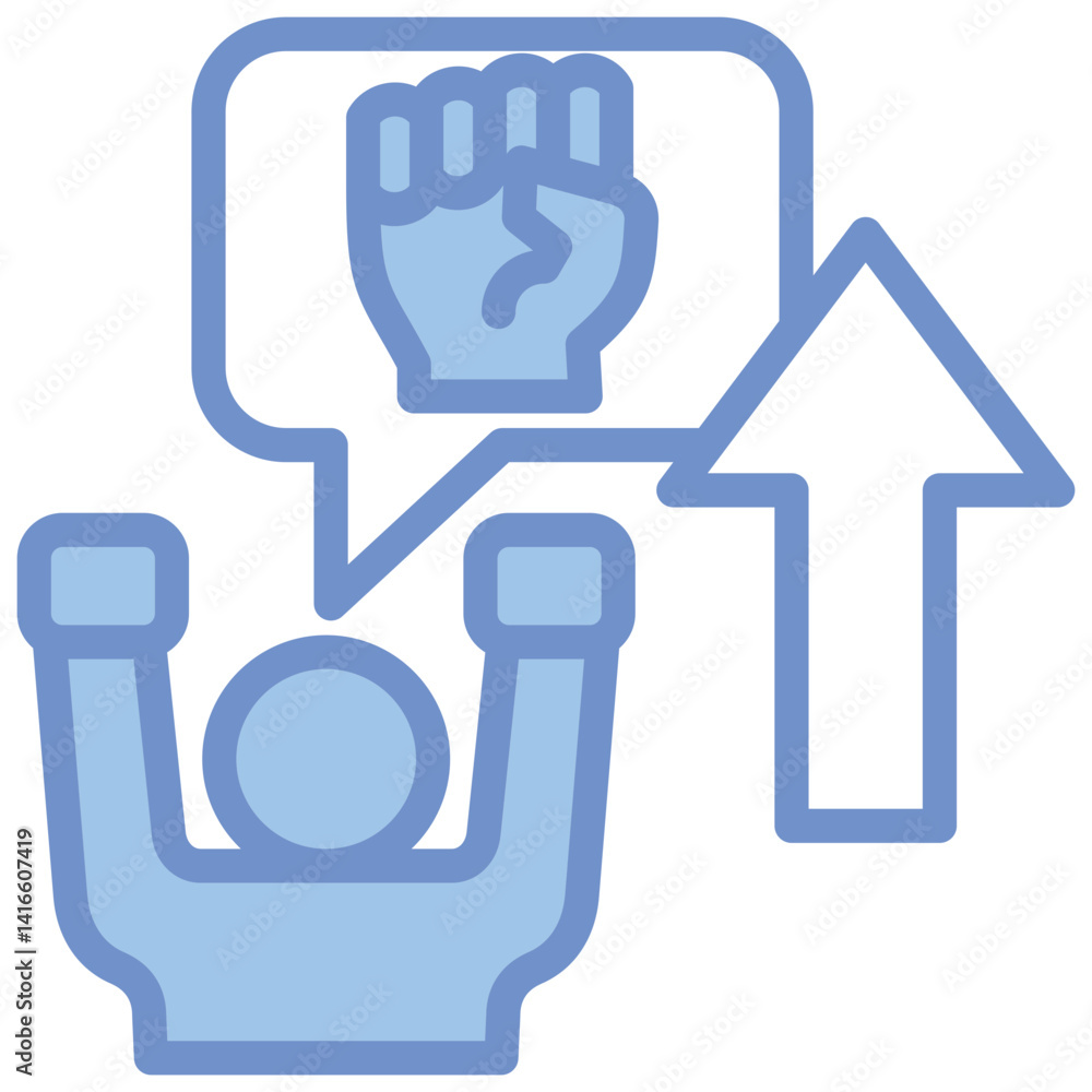 Obraz premium Motivated Icon