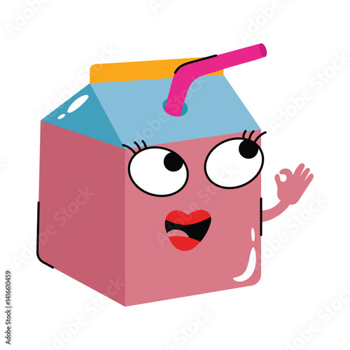Inkpot Vector Sticker. Eps 10 File 