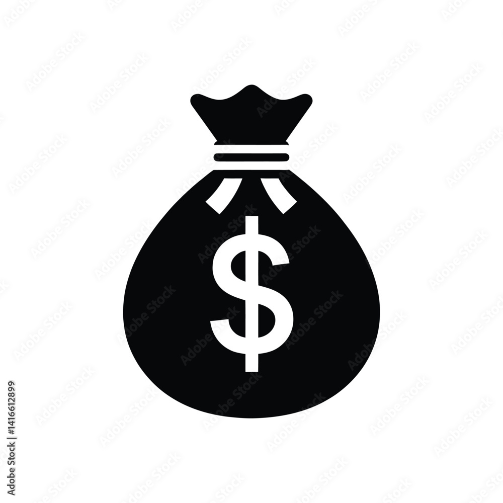 bag with dollar and euro, Black and White Dollar and Euro Money Bag Icon set vector silhouette white background bag with dollar and euro, Black and White Dollar and Euro Money Bag Icon set vector silhouette white background