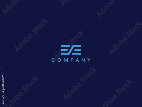 EE creative letter logo design