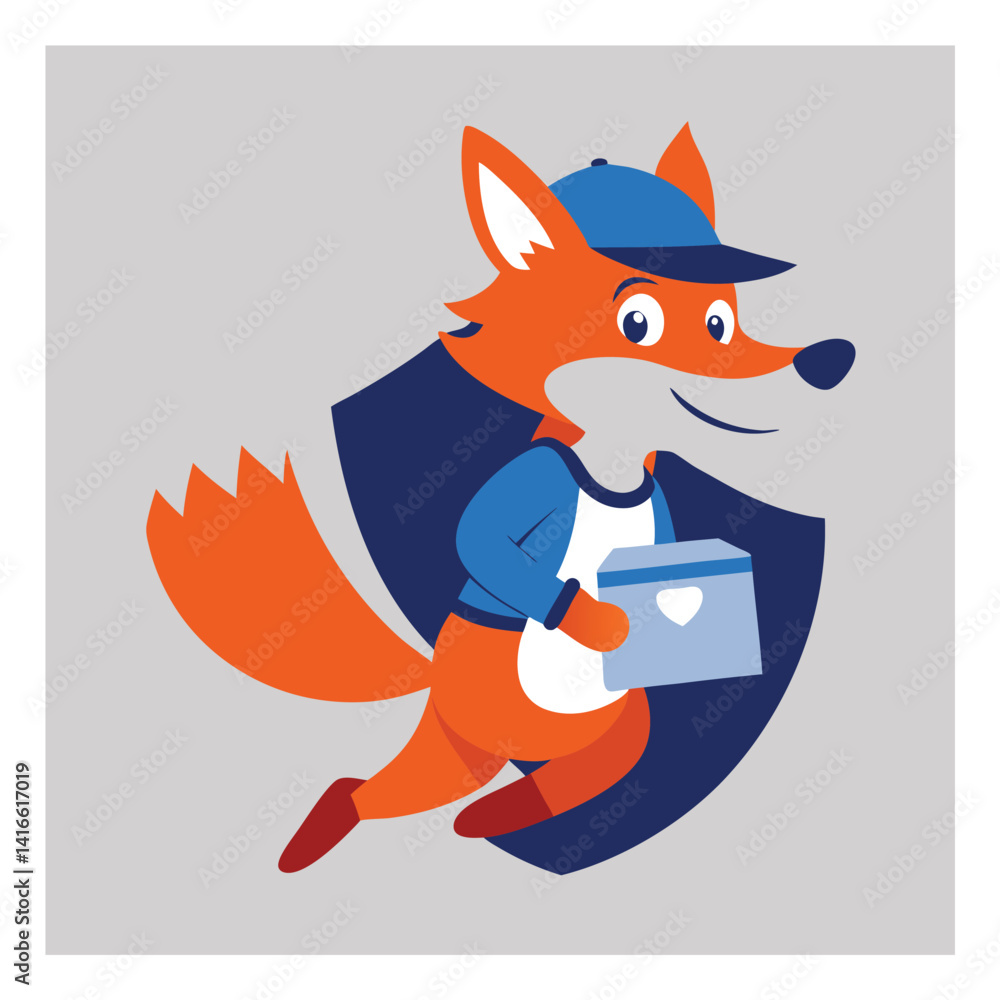 Obraz premium Mascot Logo Vector Illustration