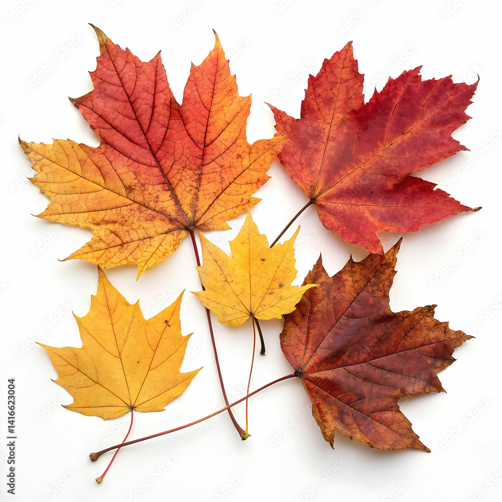 Dried Leaves in Autumn Colors, Capturing the Essence of Nature, Dried Leaves in Autumn Colors, Capturing the Essence of Nature,