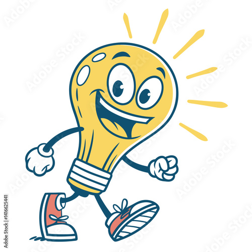 funny cartoon light bulb