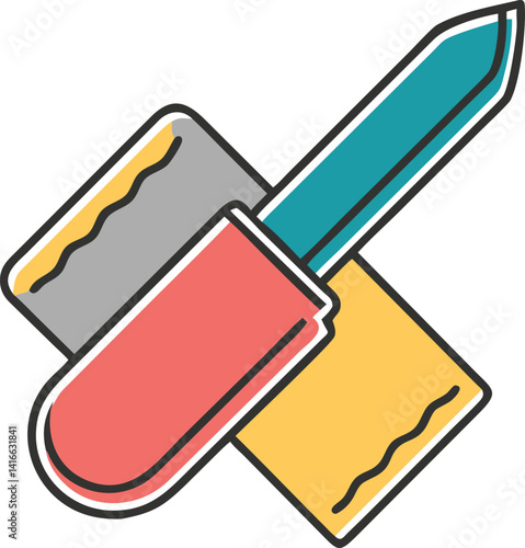 Nail Buffer and Cuticle Pusher with Transparent Background Design