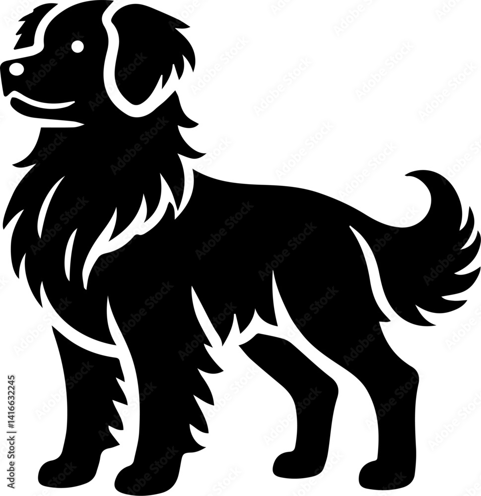 Fototapeta premium vector illustration of a dog