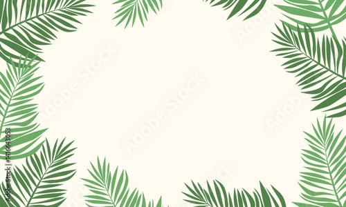 Hello Summer concept design, abstract illustration with jungle exotic leaves, colorful design, summer background and banner