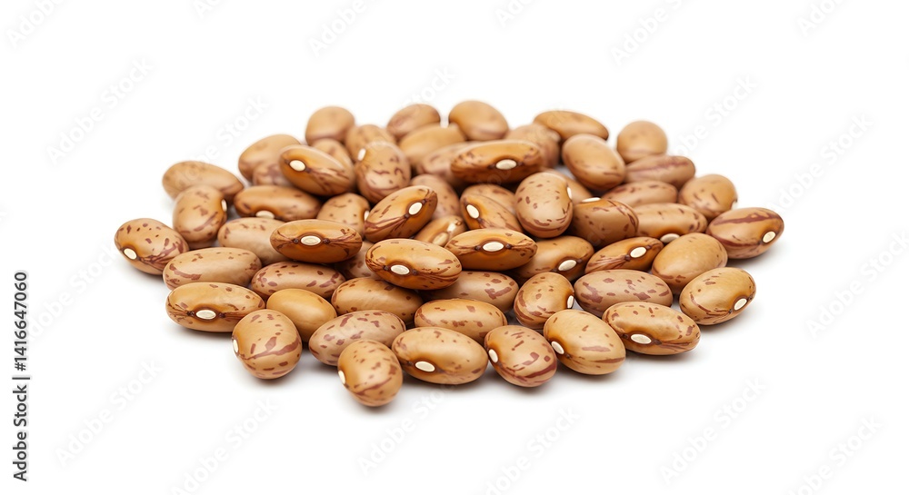 Obraz premium Pinto beans on white background