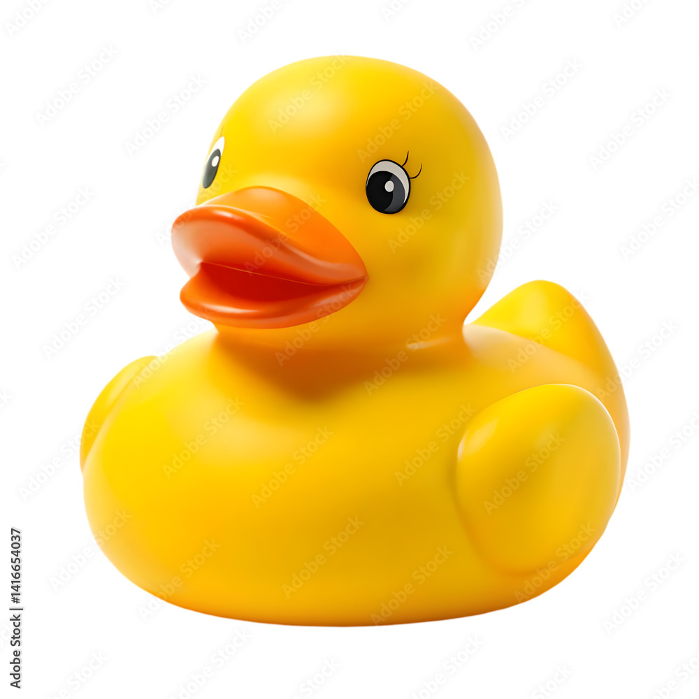 Yellow rubber duck toy on dark background
Yellow rubber duck toy on dark background