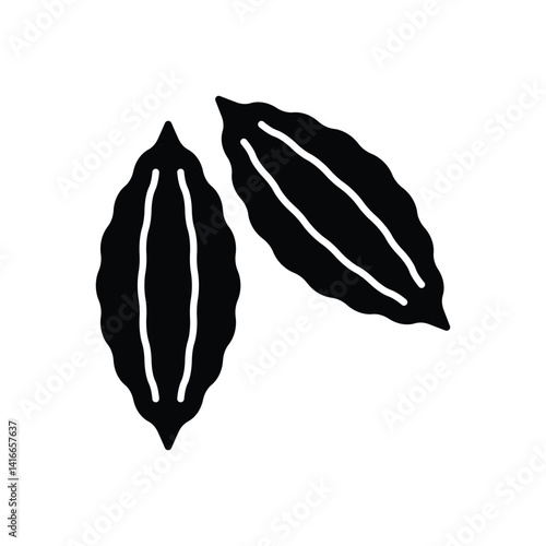 Bitter Gourd Icon vector stock illustration