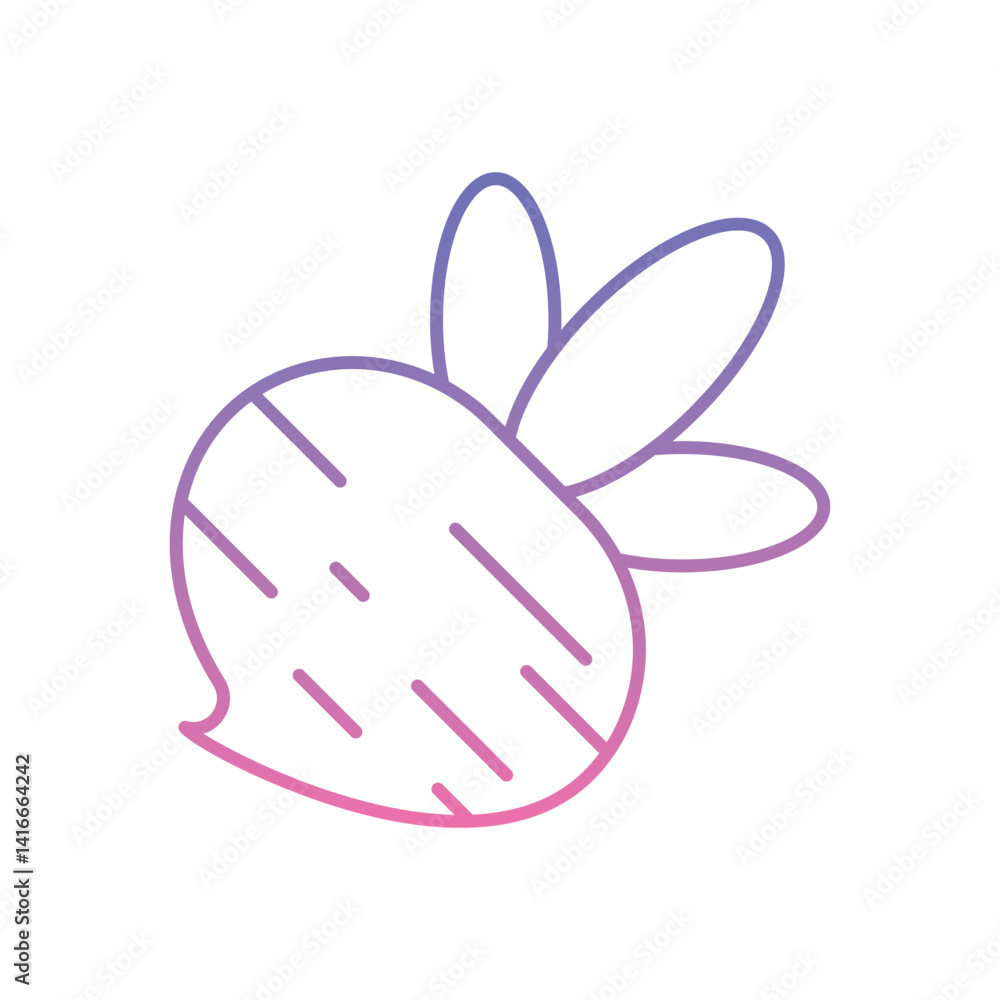 Beetroot Icon vector stock illustration Beetroot Icon vector stock illustration