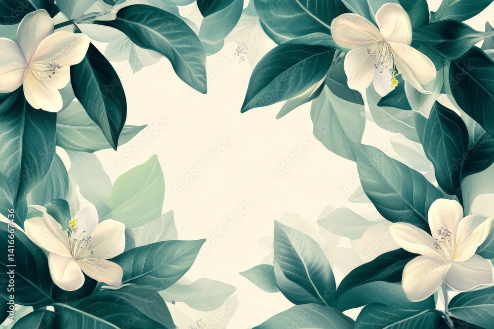 beautiful blooming flower leaves background beautiful blooming flower leaves background