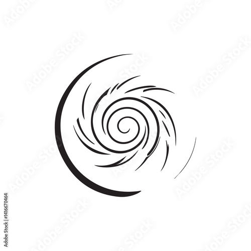 abstract swirl design element