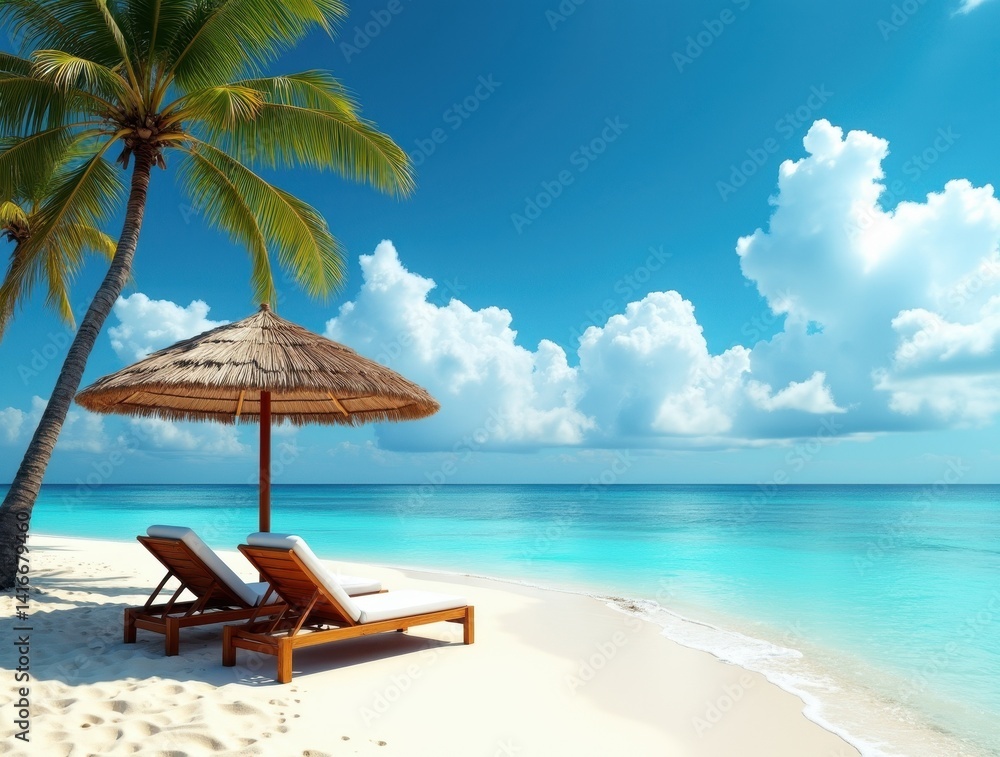 Obraz premium Tropical Paradise Retreat