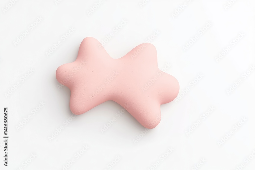Abstract, soft, pink, decorative object Abstract, soft, pink, decorative object