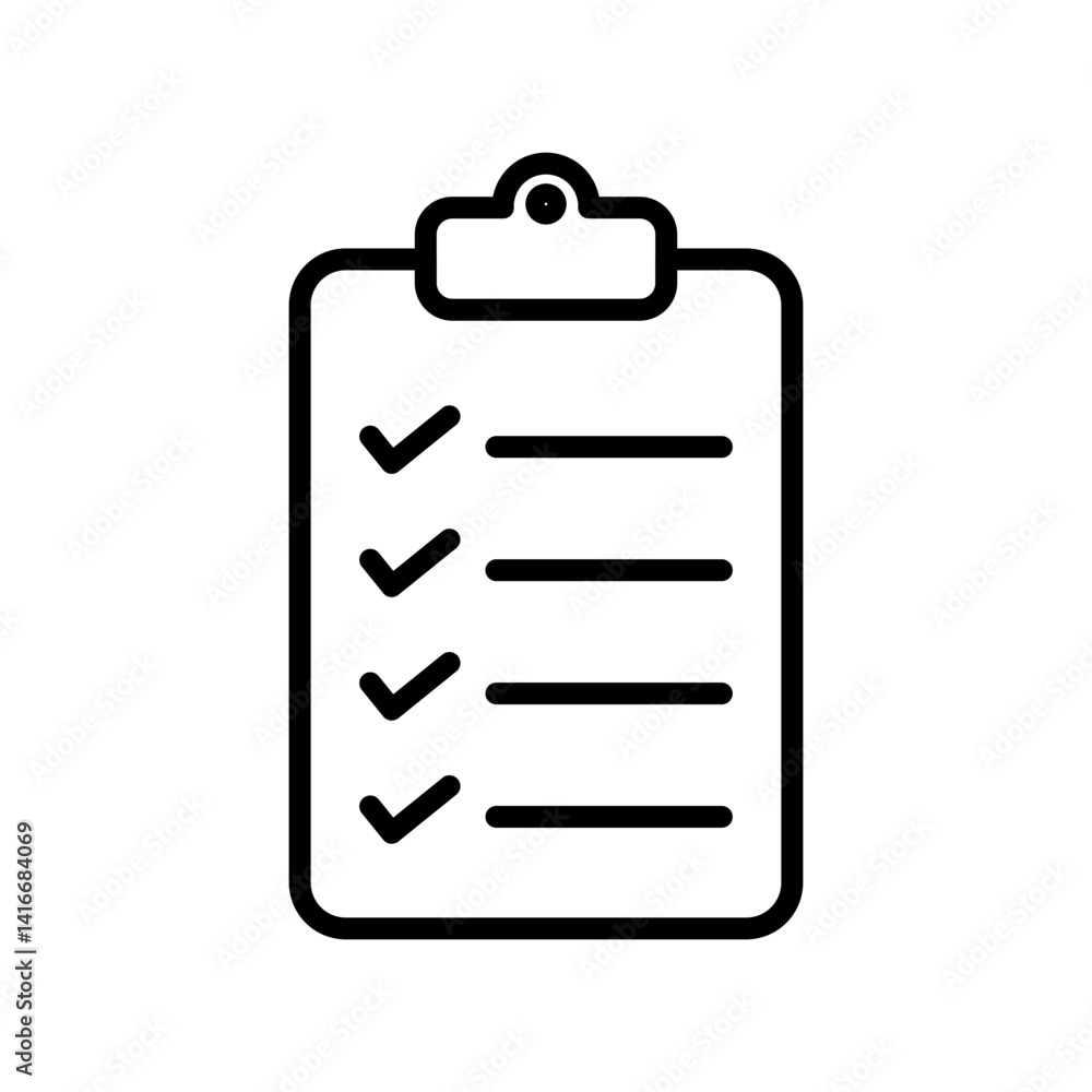 Check list and Inspection editable stroke icon. simple vector icon. Check list and Inspection editable stroke icon. simple vector icon.