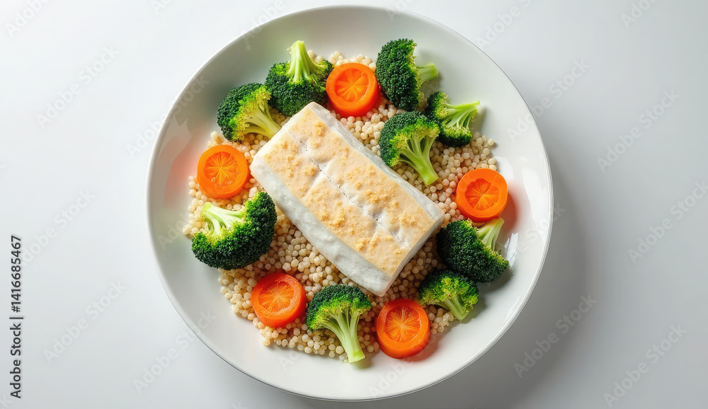 Healthy Fish Dish with Vegetables and Quinoa Healthy Fish Dish with Vegetables and Quinoa