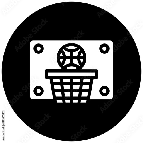 Basketball Hoop Icon Style