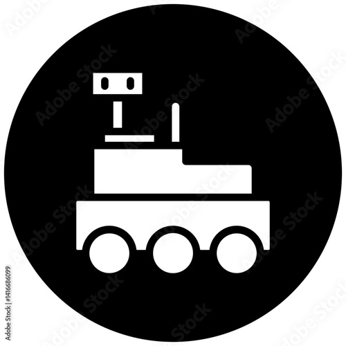Mars Rover Icon Style