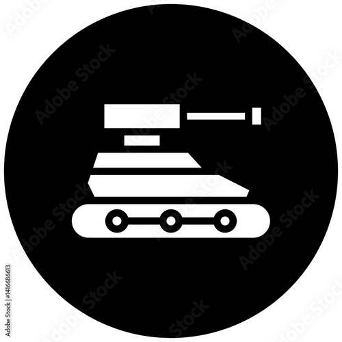 Army Tank Icon Style